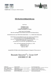 EG-Konformitätserklärung Securion L Cover S1P